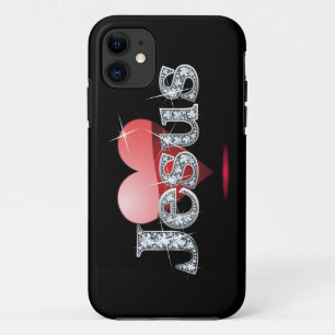 Liebe-Jesus Imitat "Diamant Bling " iPhone 11 Hülle