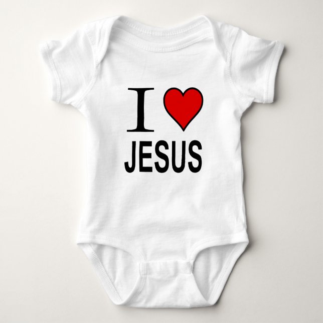 Liebe Jesus Jesus-Geschenk-I Baby Strampler (Vorderseite)