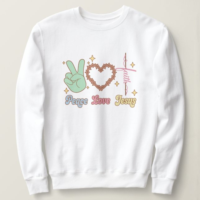 Liebe Jesus Sweatshirt (Design vorne)