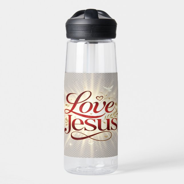 Liebe Jesus Trinkflasche (Vorne)