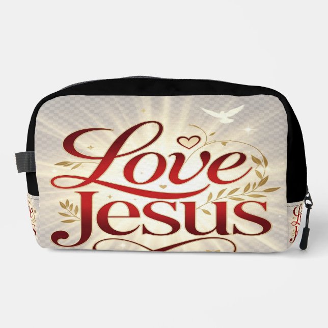 Liebe Jesus Waschbeutel (Vorderseite)