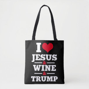 Liebe Jesus Wein Trump Religiöser Christlicher Gla