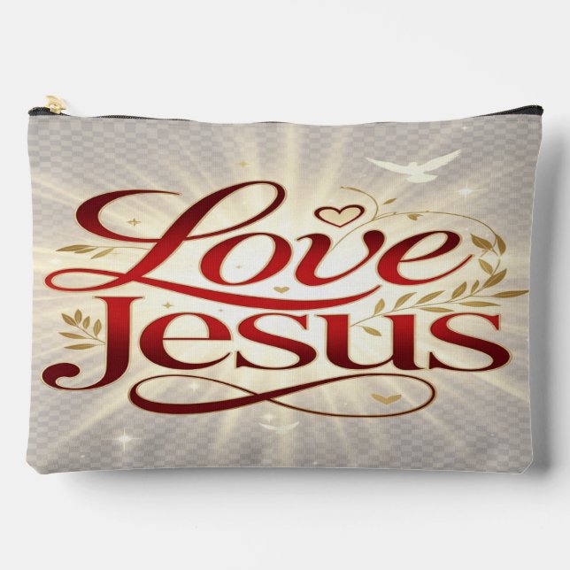 Liebe Jesus Zubehörtasche (Vorderseite)
