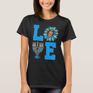 Liebe Jewish Daisy Hanukkah Chanukah Women Girls P T-Shirt