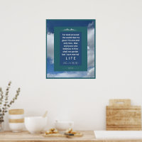 Liebe - John 3-16 - 20 x 24 Poster