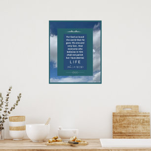 Liebe - John 3-16 - 20 x 24 Poster