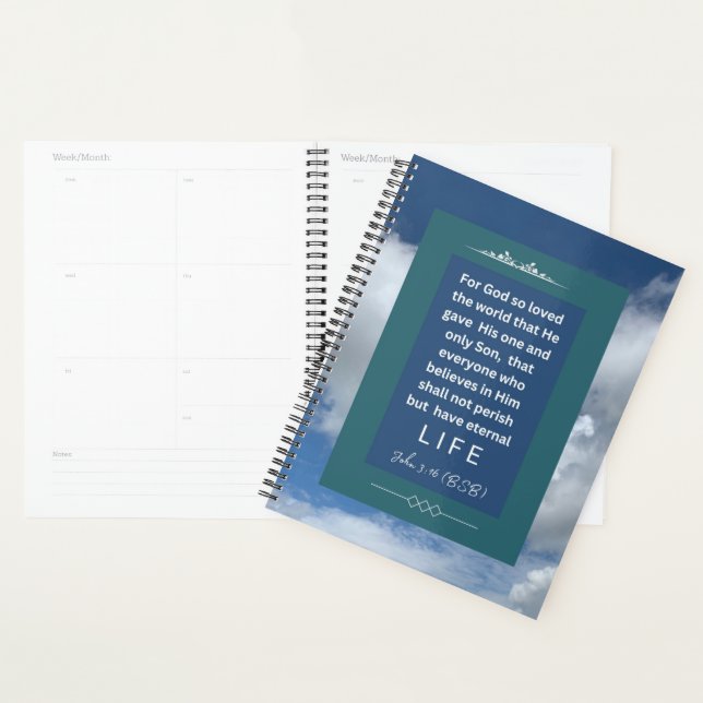 Liebe - John 3-16 - 8.5 x 11 - Planer (Anzeige)