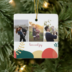 Liebe Jothree Foto Family Weihnachten Keramikornament