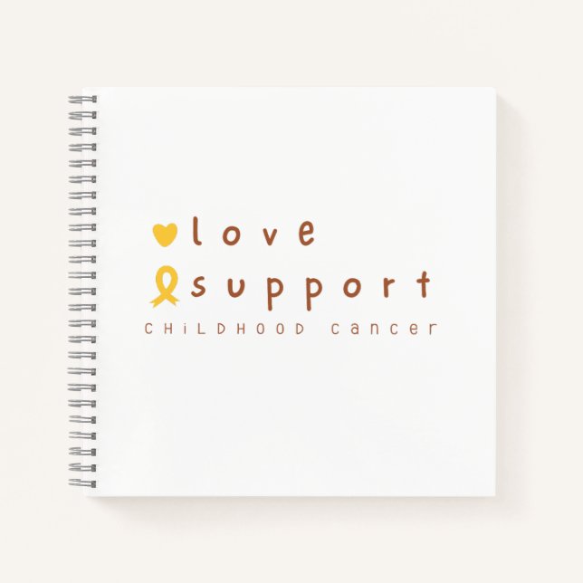 Liebe-Journal zur Unterstützung von Krebs im Kinde Notizbuch (Vorderseite)