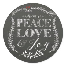 Liebe Joy Chalkboard Holiday mit Handschrift