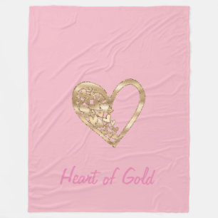 Liebe Joy Heart of Gold Fleecedecke