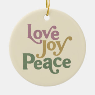 Liebe Joy Peace Keramik Ornament