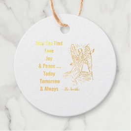 Liebe Joy Peace wünscht Geschenkanhänger