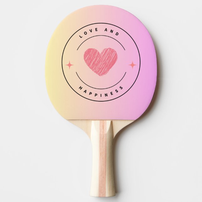 Liebe & Joy Ping Pong Set Tischtennis Schläger (Vorderseite)