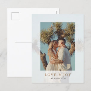 Liebe & Joy Vellum Overlay Fotokarte Feiertagspostkarte