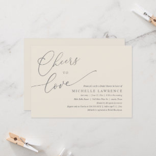 Liebe jubeln, Romantisches Brautparty Party Einladung