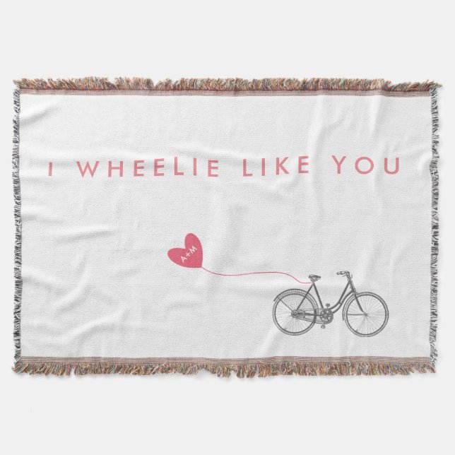 Liebe Jubiläumsgeschenk Idee werfen Decke (Vorderseite)