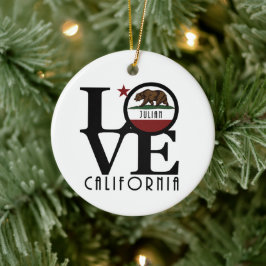 LIEBE Julian California Keramik Ornament