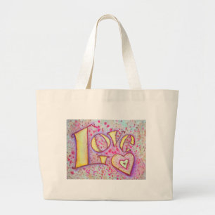 Liebe Jumbo Stoffbeutel