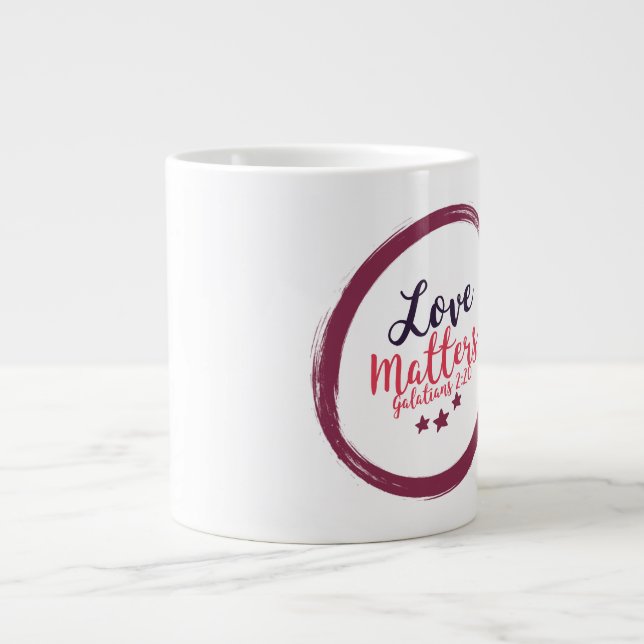 Liebe - Jumbo-Tasse (Vorderseite)