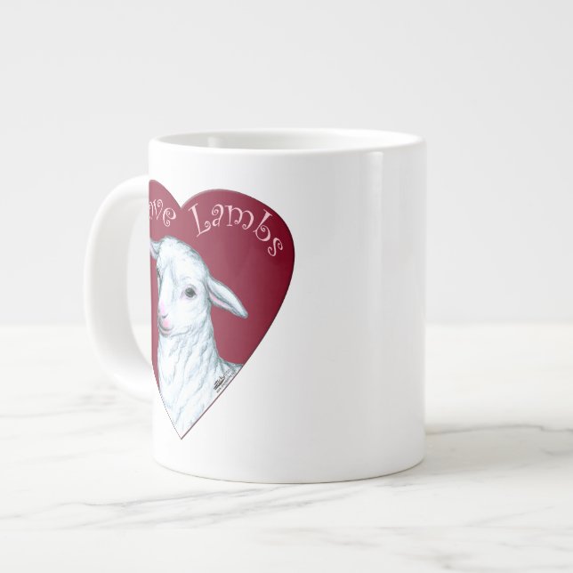 Liebe Jumbo-Tasse (Vorderseite Links)
