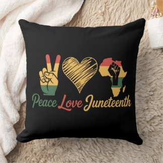 Liebe Juneteenth Kissen