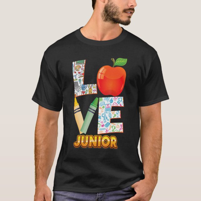 Liebe Junior Kind Lehrer zurück zur Schule I T-Shirt (Vorderseite)