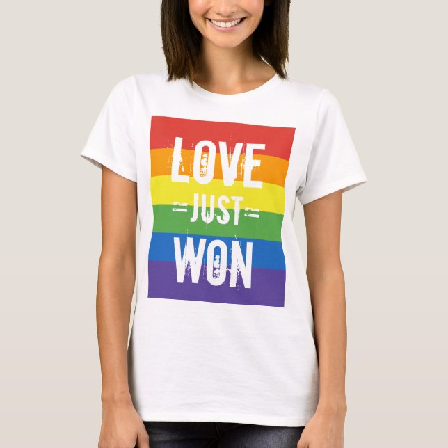 Liebe just Won - Ehe feiern T-Shirt (Vorderseite)