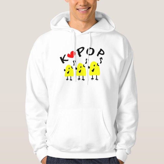 LIEBE K POP KLEINE BIRDS HOODIE (Vorderseite)