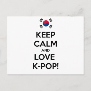 Liebe K-Pop! Postkarte