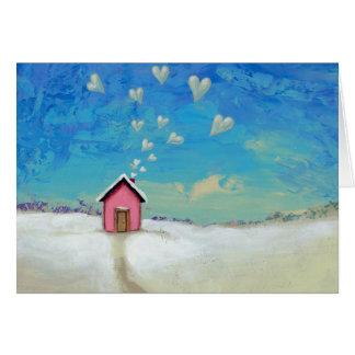 Liebe Kabine Hütte Süße Spaß Kunst Bleibe Warm