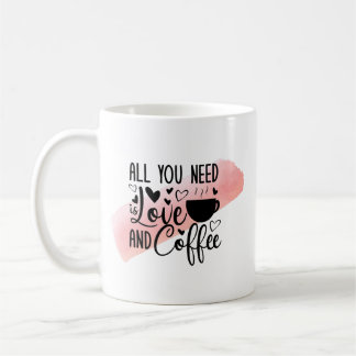 Liebe & Kaffee Tasse - Niedlicher Kaffee Lover Ges