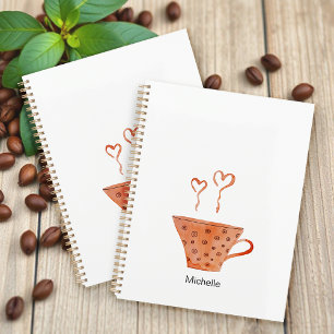 Liebe Kaffee Tasse Wasserfarbe Mit Monogramm Planer