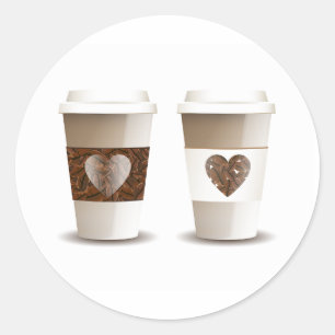Liebe Kaffeeausnahme Aufkleber