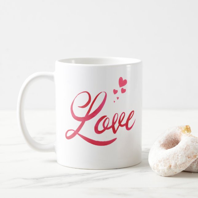 Liebe Kaffeetasse (Mit Donut)