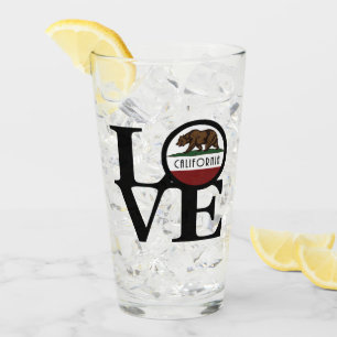 LIEBE Kalifornien Glas