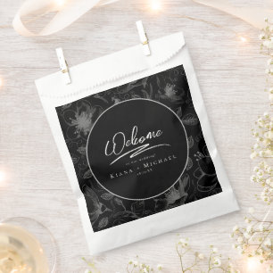 Liebe Kalligrafie HochzeitflorPattern Welpen ID940 Geschenktütchen