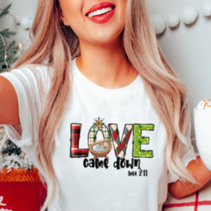 Liebe kam den T - Shirt zum Weihnachten herunter