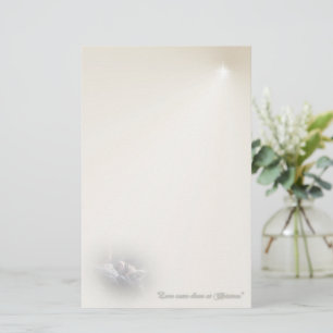 Liebe kam unten am Weihnachtsbriefpapier Briefpapier