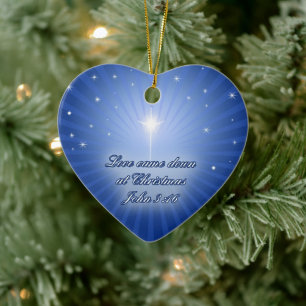 Liebe kam unten an der Weihnachtsherz-Verzierung Keramik Ornament