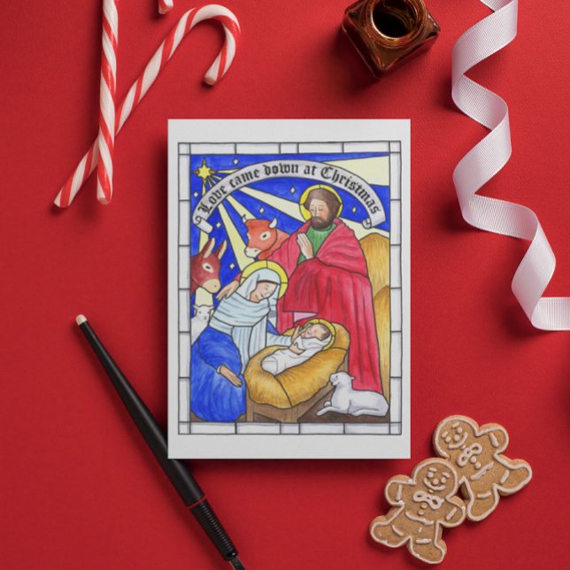 Liebe kam zu Weihnachten Inspiration Postkarte (Von Creator hochgeladen)