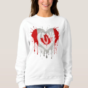Liebe Kanada-Flagge Sweatshirt