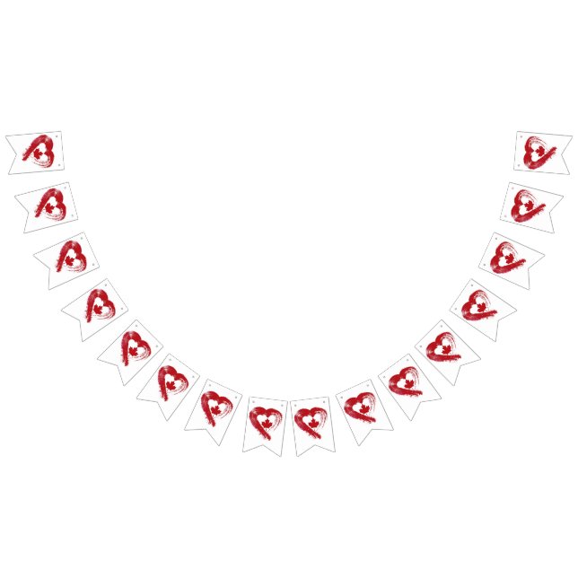 Liebe Kanada Jagdfahnen Wimpelkette (Alle)