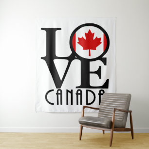 LIEBE Kanada Wandteppich