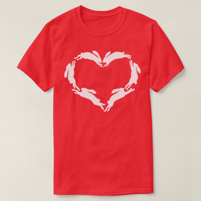 Liebe Kaninchen T-Shirt (Design vorne)