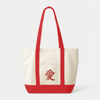 Liebe-Kanji-Tasche Tragetasche