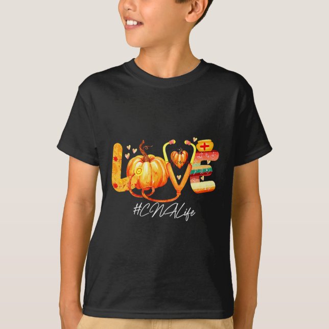 Liebe kann Life Pumpkin Herbst Erntedank Nur T-Shirt (Vorderseite)