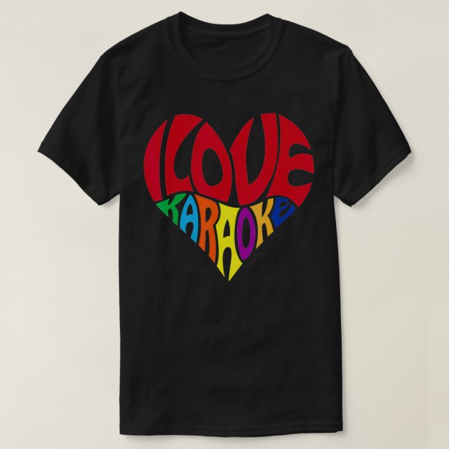 Liebe Karaoke Geschenke Funny Party Gesang Geschen T-Shirt (Design vorne)