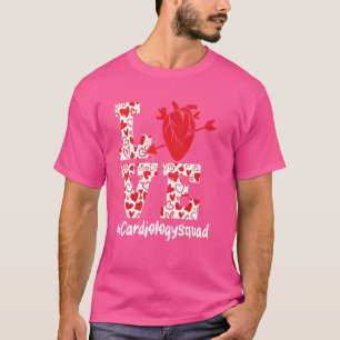 Liebe Kardiologie-Team Sonographer Herzkrankenschw T-Shirt