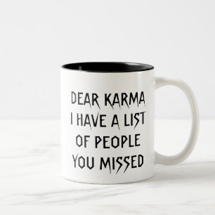 Liebe Karma-Kaffee-Tasse Zweifarbige Tasse